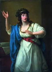 Retrato de la Virtuosa Impromptu Teresa Bandettini-Landucci de Lucca